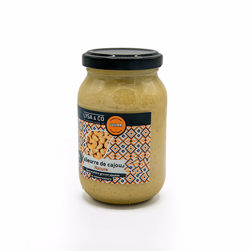 Beurre de Cajou Nature -250g Bocal Verre
